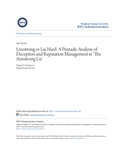 A Pentadic Analysis of Deception and Reputation Management in