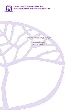 General Year 12 sample assessment tasks - SCSA