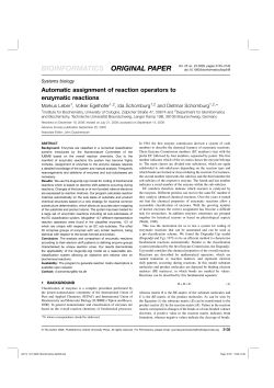 Automatic assignment of reaction operators to