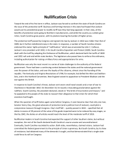 Nullification Crisis