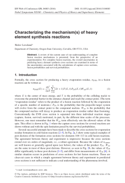 Characterizing the mechanism\(s\) of heavy element synthesis