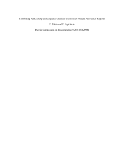 Combining Text Mining and Sequence Analysis to Discover Protein