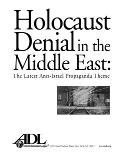 Anti-Defamation League: Fighting Anti