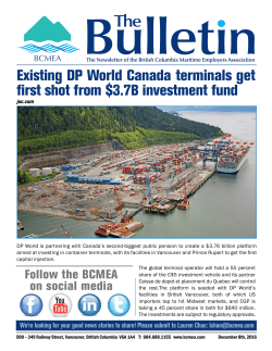 Existing DP World Canada terminals get first shot from $3.7