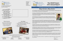 The NOAH Project 2015 Annual Report
