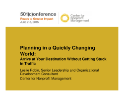 Planning in a Quickly Changing World