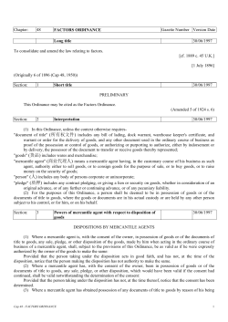 48 FACTORS ORDINANCE Gazette Number Version