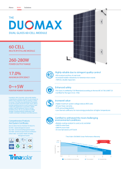 0~+5W 60 CELL 260-280W 17.0%