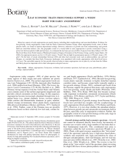 Dana L. Royer 2,6 , Ian M. Miller 3,7 , Daniel J. Peppe 2,4,7 , and