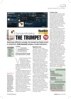 The Trumpet - Sample Modeling