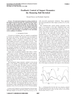 The Bouncing Ball Revisited - Institut Montefiore