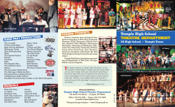 Temple High School THEATRE DEPARTMENT