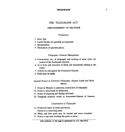 THE TELEGRAPH ACT