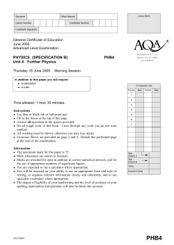 Unit 4 Further Physics