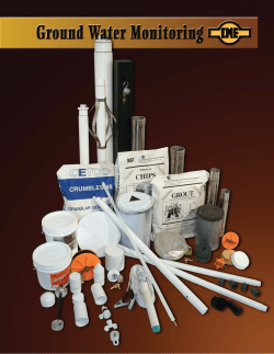 Ground Water Monitoring - Central Mine Equipment Company