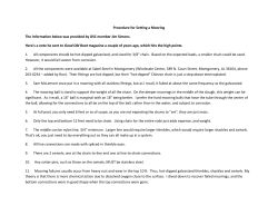 Setting a Mooring - Dixie Sailing Club