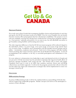 If we truly want a fitter Canada that encompasses healthier choices