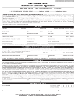 application - FNB Community Bank