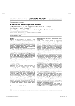 A method for visualizing CellML models