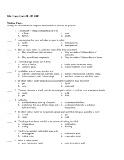 8th Grade Quiz #1