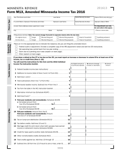 2016 M1X, Amended Income Tax Return