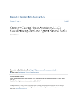 Cuomo v. Clearing House Association, LLC