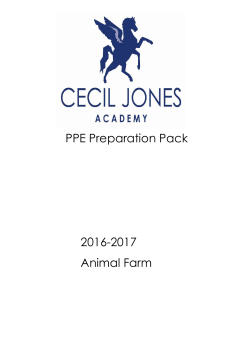 Animal Farm - Cecil Jones Academy