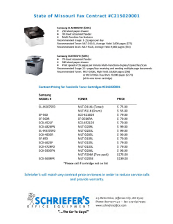 Fax Contract - Schriefer`s Office Equipment