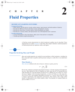 CHAPTER Fluid Properties