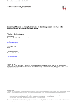 Coupling of flexural and longitudinal wave motion in a