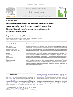 The relative influence of climate, environmental heterogeneity, and