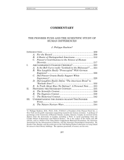 The Pioneer Fund and the scientific study of human differences
