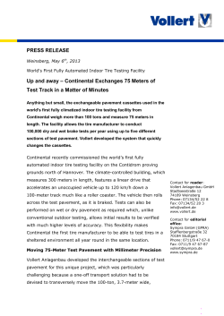 Continental Exchanges 75 Meters of Test Track in a Matter of Minutes