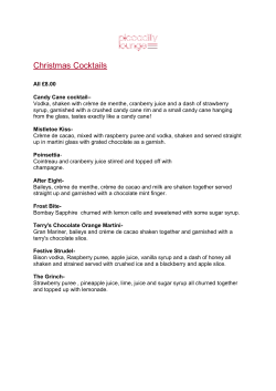 Christmas Cocktails