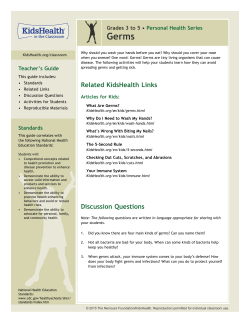 Teacher`s Guide: Germs (Grades 3 to 5)