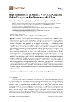 High Performances of Artificial Nacre-Like Graphene Oxide