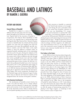 baseball and latinos - University of Nebraska Omaha