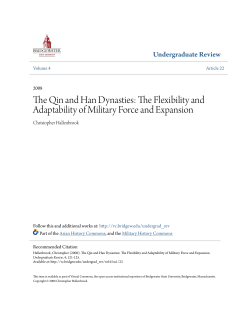 The Qin and Han Dynasties: The Flexibility