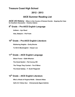 Grade AICE English Language - St Lucie County School Sites