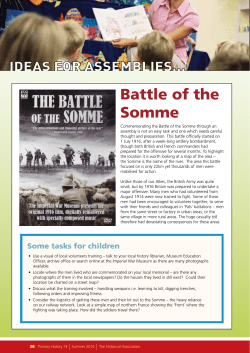 battle of the Somme - The Historical Association