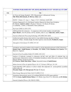 2009 - National Physical Laboratory