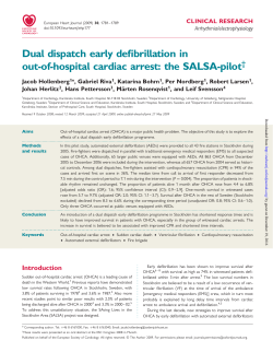 Dual dispatch early defibrillation in out-of