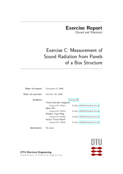 Sound Radiation from Panels of a Box Structure