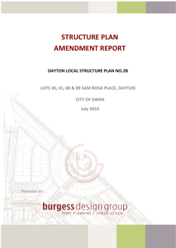 structure plan amendment report