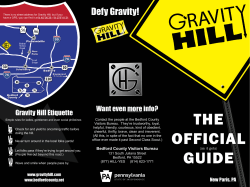 Defy Gravity! - The Bedford County Visitors Bureau