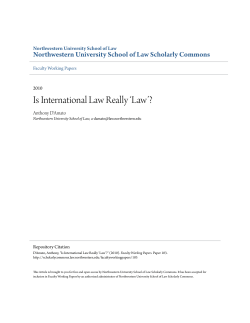Is International Law Really - Scholarly Commons