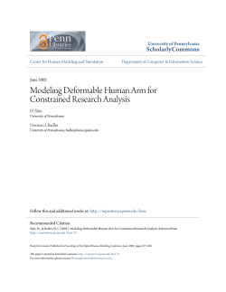Modeling Deformable Human Arm for Constrained Research Analysis