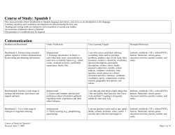 Spanish 1 - Lakewood City Schools