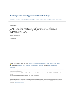 J.D.B. and the Maturing of Juvenile Confession Suppression Law