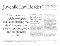"...the court gave weight to expert studies indicating that shackling is